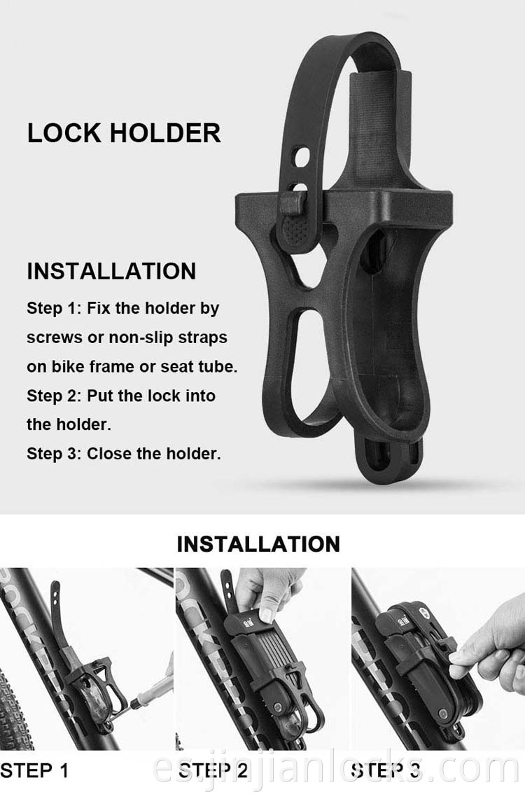 Jinjian Anti lo plegable Estructura plegable portátil Plegable de bicicleta compacta con llave establecida